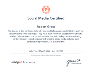 Social Media Certification